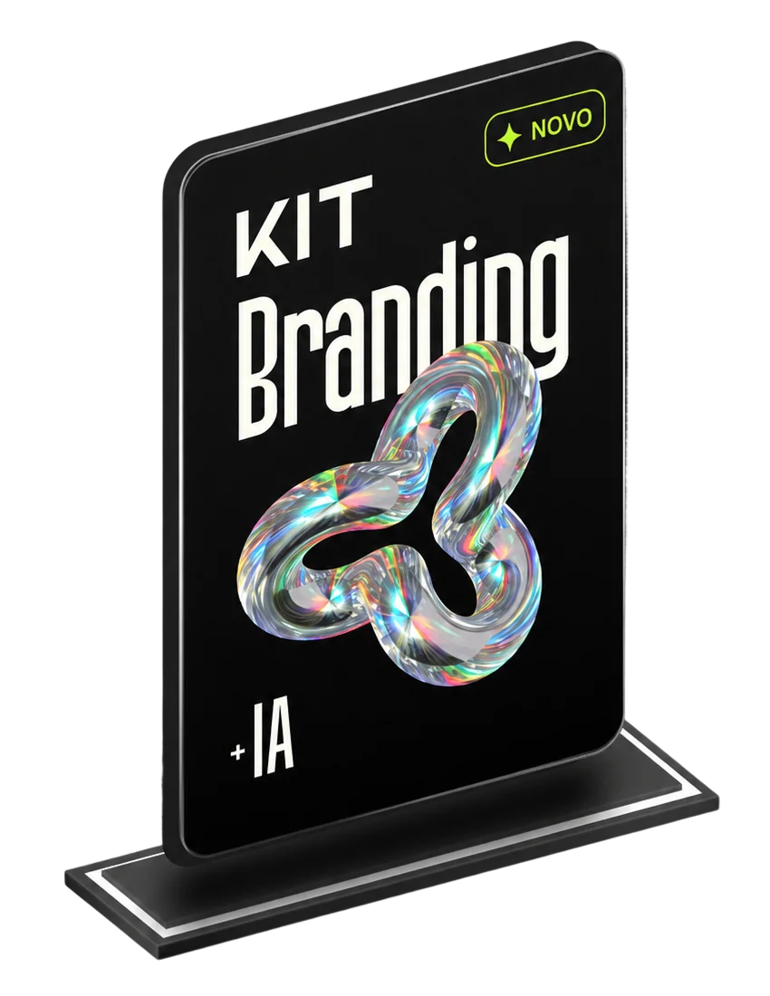 Mockup do KIT Branding 5.0 — templates, BOT criativo e identidade visual automatizada